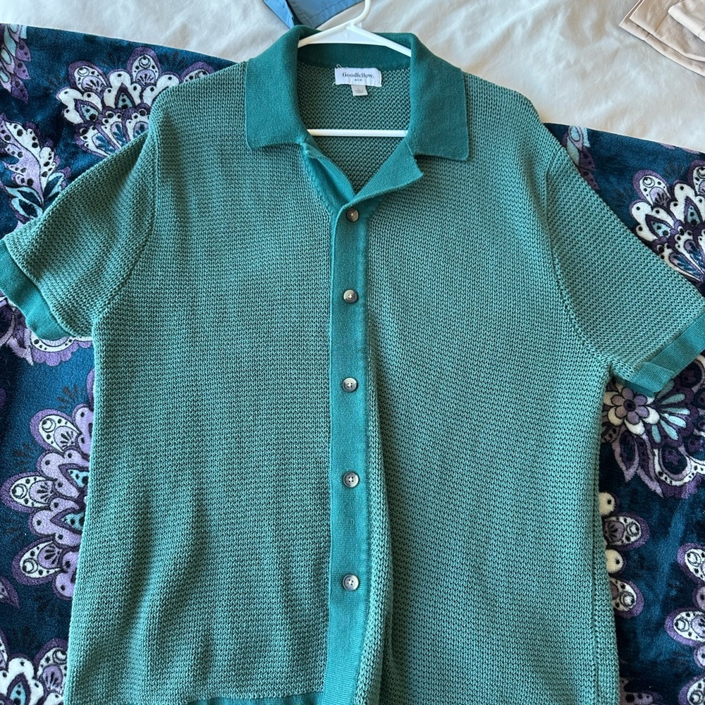 Goodfellow & Co Teal Button Down Shirt